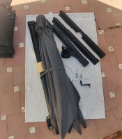 Step 1: Assembly Baser Supreme Cantilever Patio Umbrella