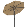 Baser Original Crank Patio Umbrella 10ft, Taupe