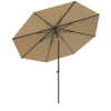 Baser Original Push Patio Umbrella Taupe, 10 ft