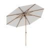 Baser Supreme Push Patio Umbrella Wood Look 10 ft. 