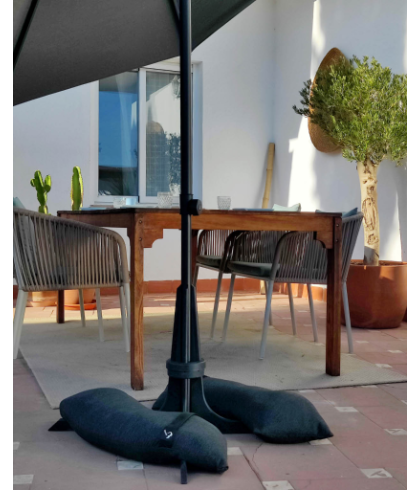 Baser Heavy Duty Patio Umbrella Base with Fillable Sandbags