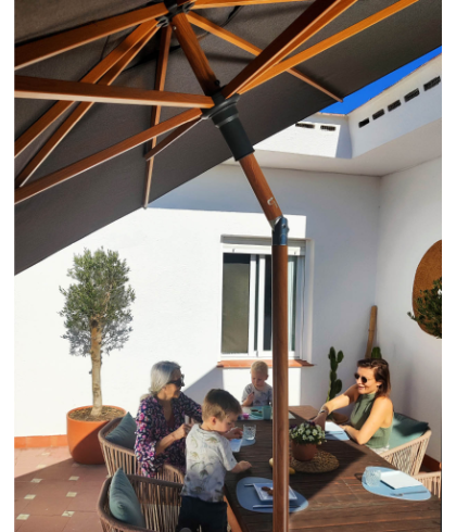 Baser Supreme Push Patio Umbrella