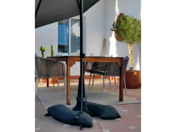 Baser Heavy Duty Patio Umbrella Base with Filliable Sandbags