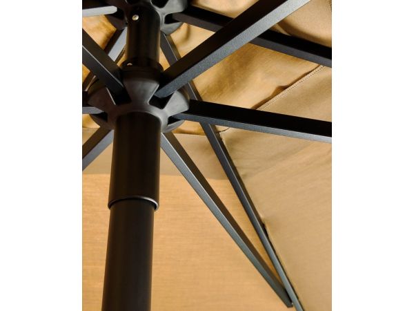Baser Original Crank Patio Umbrella 10ft, Taupe