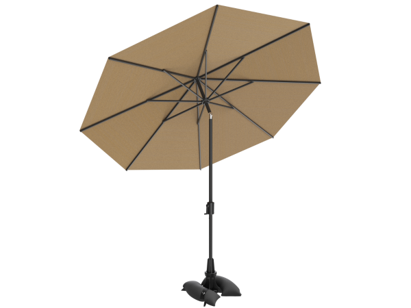 Baser Original Crank Patio Umbrella 10ft, Taupe